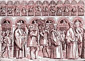 Procession of the Doge of Venice, 16th century illustration