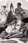 Metis female merchant in Senegal, 19th century illustration