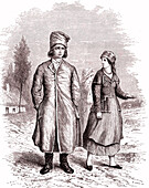 People of Polish Galicia, 19th century illustration