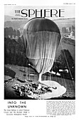 Stratospheric research balloon, 1934