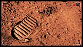 Bootprint on Mars, illustration