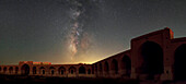Central bulge of the Milky Way over a caravanserai, Iran