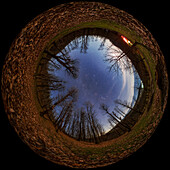 Night sky over Hyrcanian Forests, 360-degree view