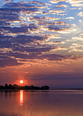 Sunset at Tsiribihina River, Madagascar