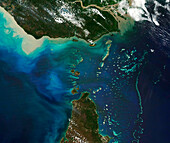 Torres strait, satellite image