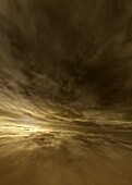 Clouds over Venus, illustration