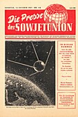 Sputnik 1 in East German press