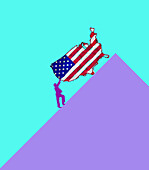 Future of USA, conceptual illustration