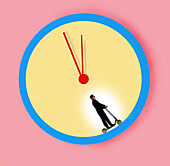 Time management, conceptual illustration