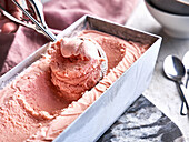 Homemade watermelon sorbet