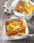 Aggplant and zucchini lasagne without flour