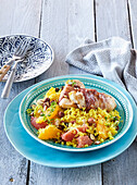Chicken breast with citrus couscous