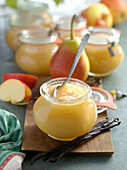 Preserved pear sauce with vanilla