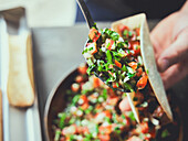 Tacos with pico de gallo