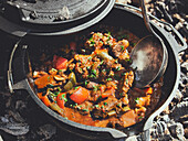 Hungarian Pörkölt from a Dutch Oven