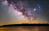 Milky Way over a lake