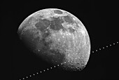 ISS lunar transit, March 2021