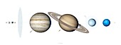 Solar System planets, illustration