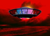 UFO tourism, illustration