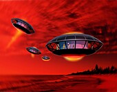 UFOs, illustration