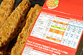 Nutrition information on food packaging