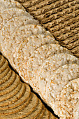 Rye bread and rice cakes