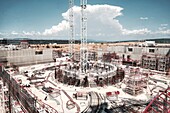 ITER fusion research reactor construction