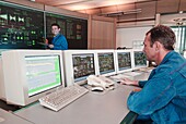 Control room in a coal-fired power plant
