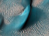 Sand dune and ripples in Proctor Crater, Mars, MRO image