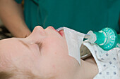 Child intubated during surgery