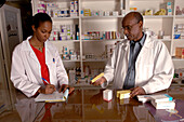 Pharmacist stock checking
