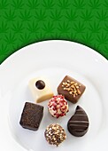 Cannabis infused chocolates, conceptual image