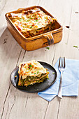 Vegetarian kale lasagne