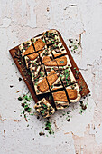 Fudge made with Peppermint Crisp Chocolate (South Africa) and Biscuits