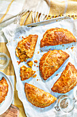 Coronation chicken pastries