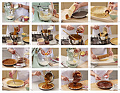Chocolate cake with caramel - step by step