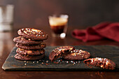 Triple chocolate miso cookies