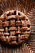 Close up of berry pie