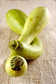 Light-green courgettes