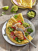 Grilled chicken breast with avocado salsa