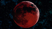 Blood moon, illustration