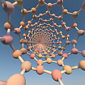 Carbon nanotube, molecular model