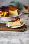 Baked Basque cheesecake