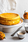 Pumpkin cottage cheese pudding
