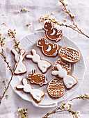 Easter gingerbread cookies
