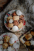 Variety of Christmas biscuits