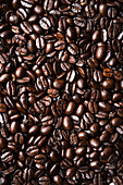 Coffee beans as a textured background