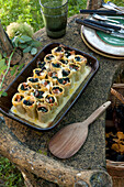 Cannelloni with chanterelles and spinach