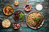 Verschiedene türkische Gerichte