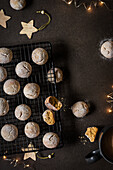 Easy German Pfeffernusse spice cookies with date syrup for Christmas